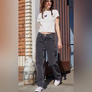 NWT brandy melville black painter pants